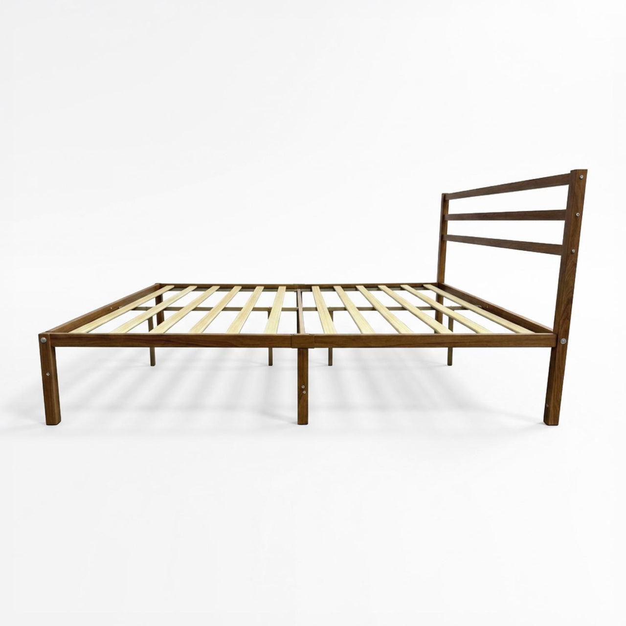Base Cama Queen Size Metal y Madera Minimalista Resistente