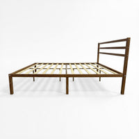Thumbnail for Base Cama Queen Size Metal y Madera Minimalista Resistente