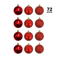 Thumbnail for Adorno Navidad 72pz Decoracion Esferas Navideñas 4cm