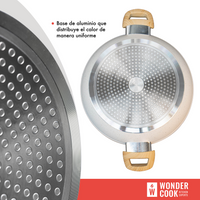 Thumbnail for Cacerola Tapa Antiadherente 24cm Marmol Granito Libre Pfoa