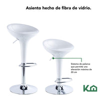 Thumbnail for Banco Alto De Barra Set 2 Pzs Giratorio Altura Ajustable Bar