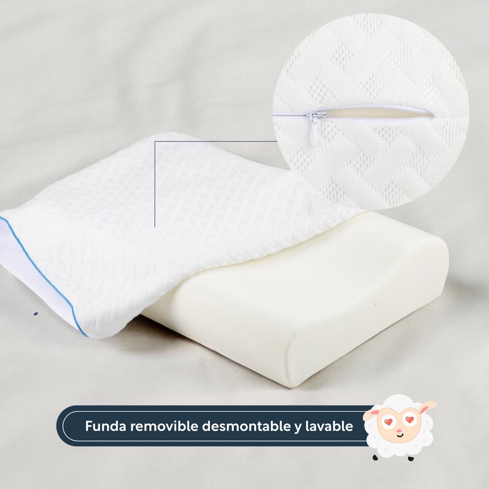 Almohada Ortopédica Cervical Memory Foam Viscoelástica King