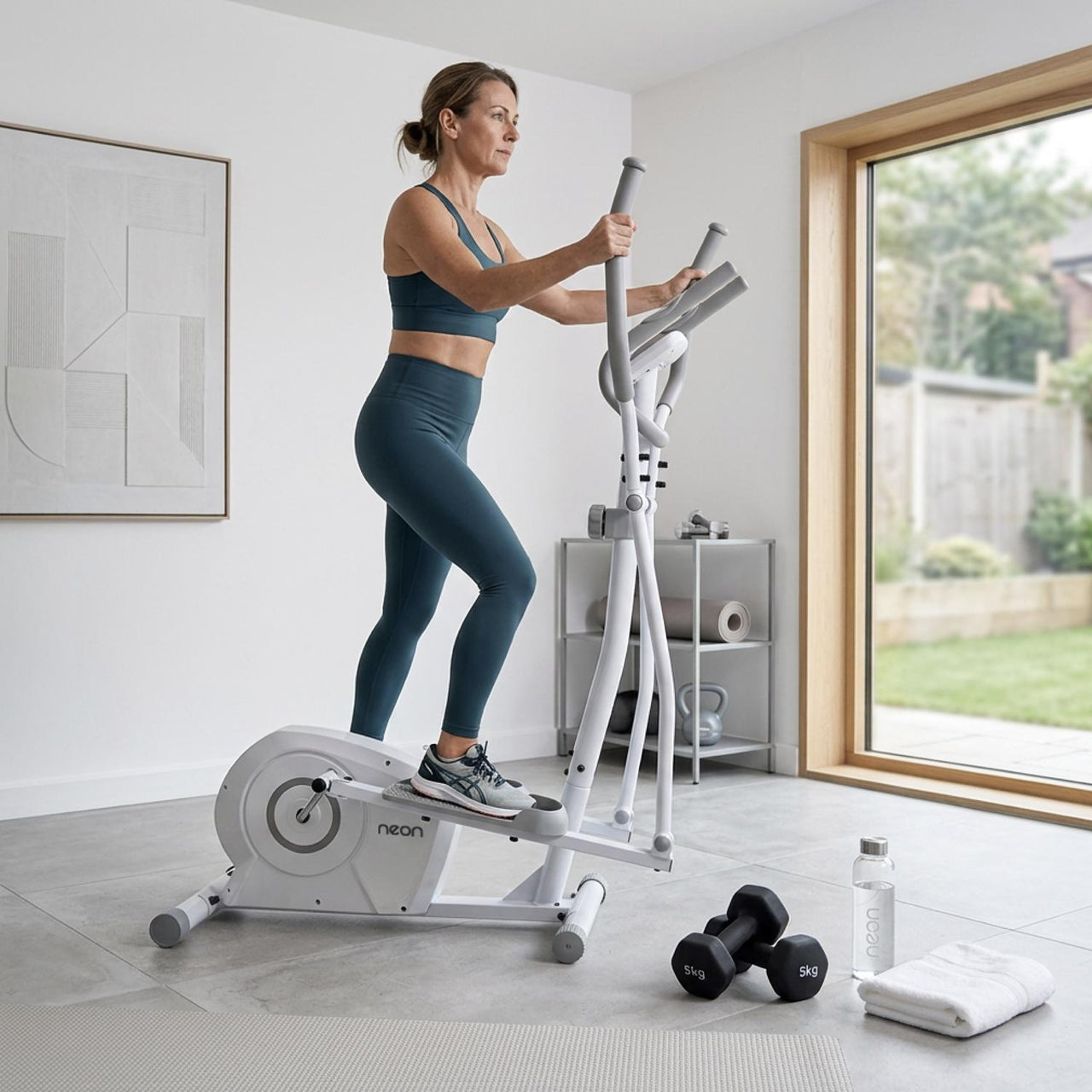 Elíptica Escaladora Magnética 8 Niveles Ejercicio Fitness