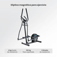 Thumbnail for Elíptica Magnética Rueda Resistencia 4 kg Ejercicio Fitness