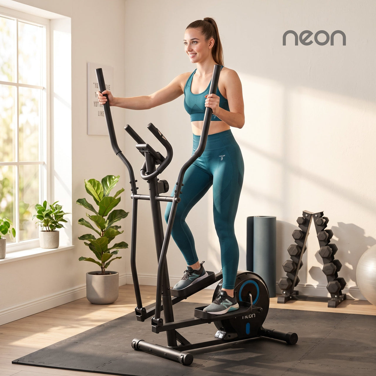 Elíptica Magnética Rueda Resistencia 4 kg Ejercicio Fitness