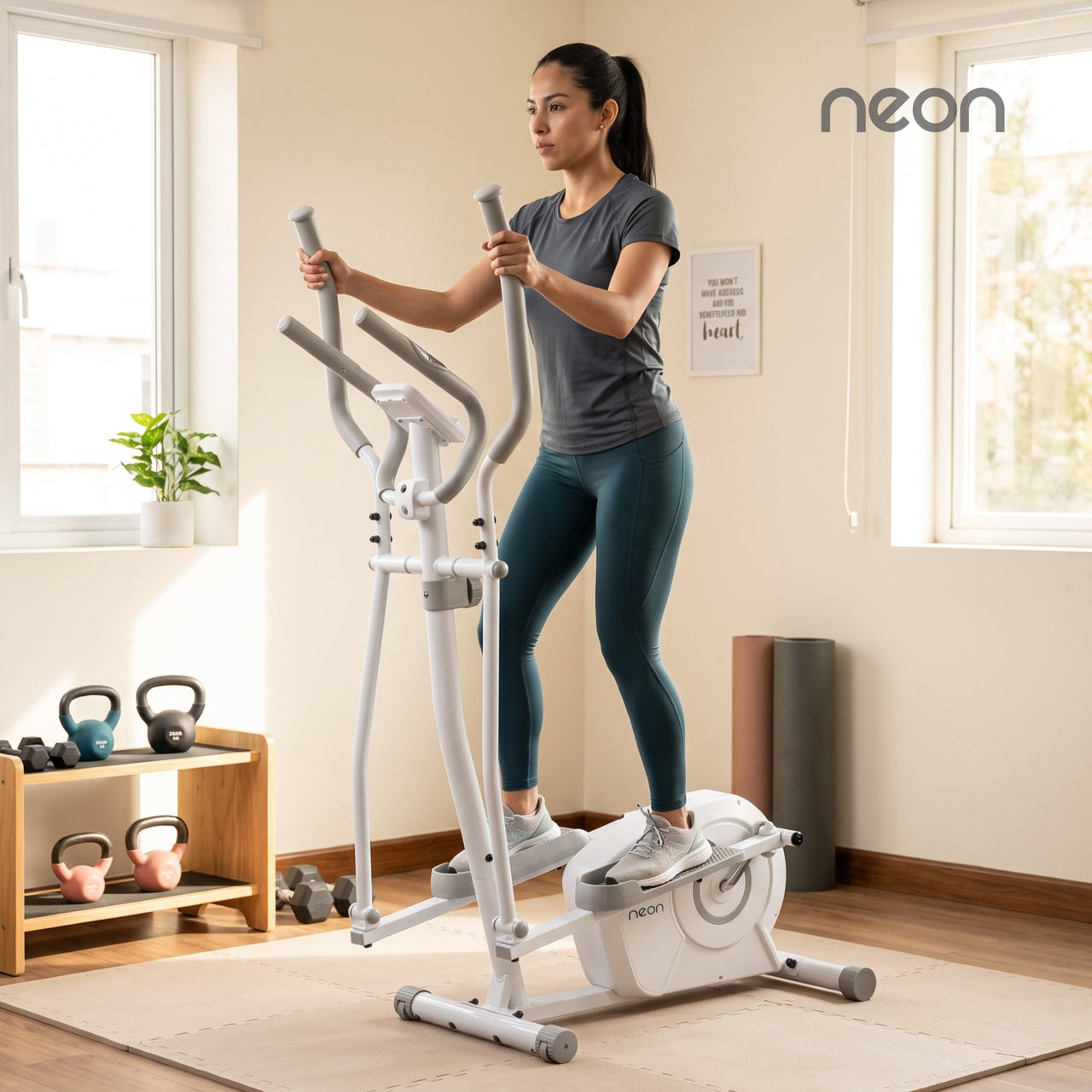 Elíptica Magnética Rueda Resistencia 6 kg Fitness Ejercicio