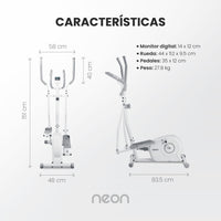 Thumbnail for Elíptica Magnética Rueda Resistencia 6 kg Fitness Ejercicio