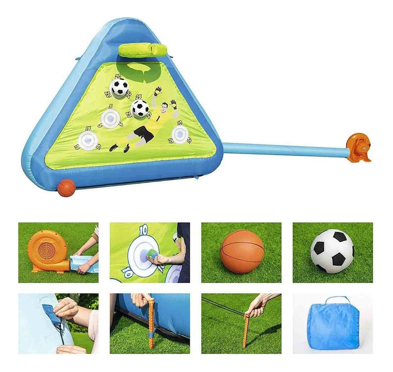 Entrenador Inflable Deportivo Futbol Basquet + Bomba Bestway