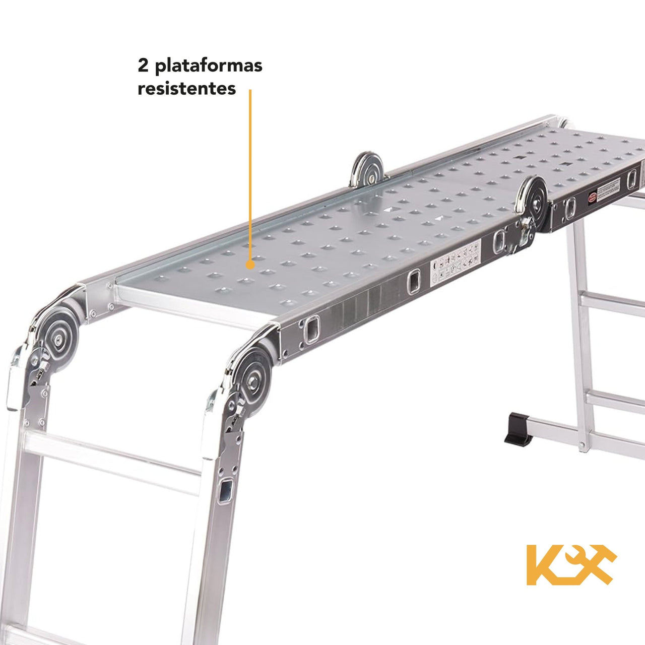 Escalera Multiposiciones De Aluminio 4.5 Metros 16 Peldaños
