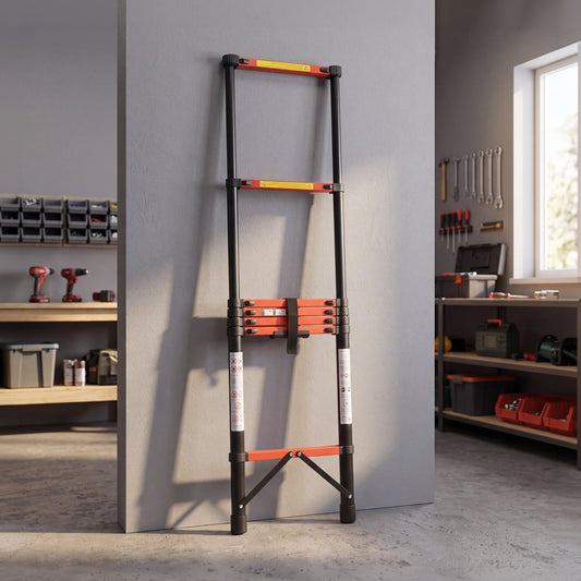 Escalera Telescópica Acero de Carbono 2.8 M 7 PeldañosVOET30