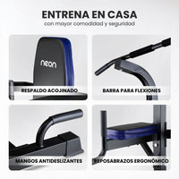 Thumbnail for Estación Dominadas Banco Ejercicio Musculación Fitness Gym