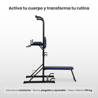 Thumbnail for Estación Dominadas Banco Ejercicio Musculación Fitness Gym