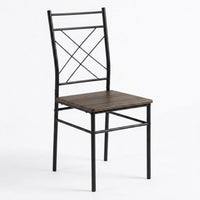 Thumbnail for Comedor 6 Sillas y Mesa Rectangular Moderno Madera y Metal