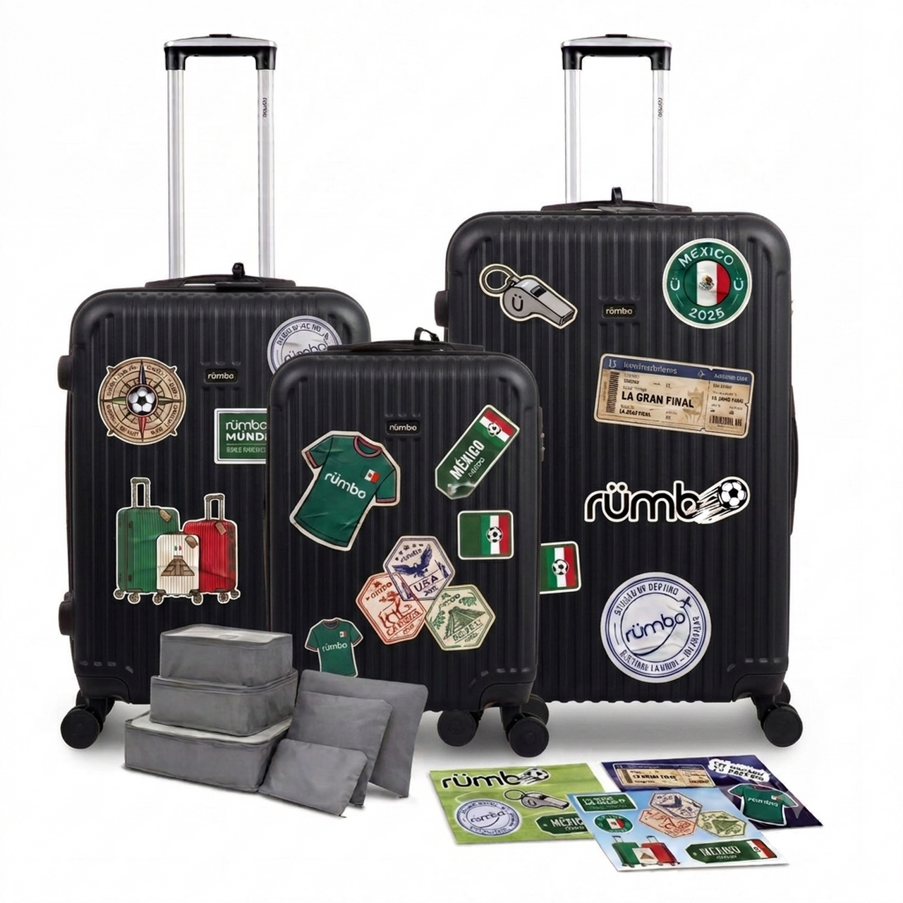 Maletas de Viaje 20”, 24” y 28” con Stickers