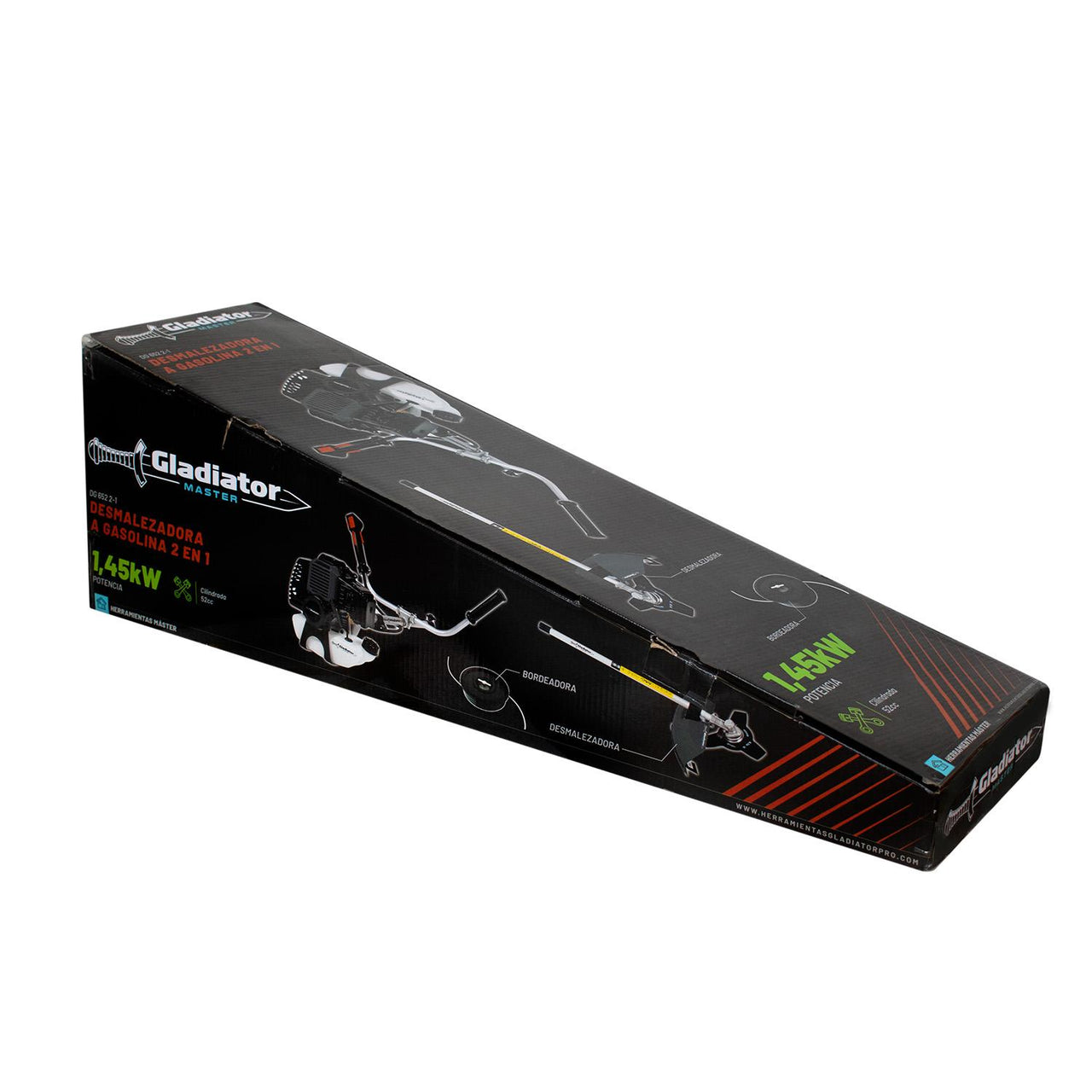 Desbrozadora Gasolina 52cc Cortadora Cesped Pasto Gladiador