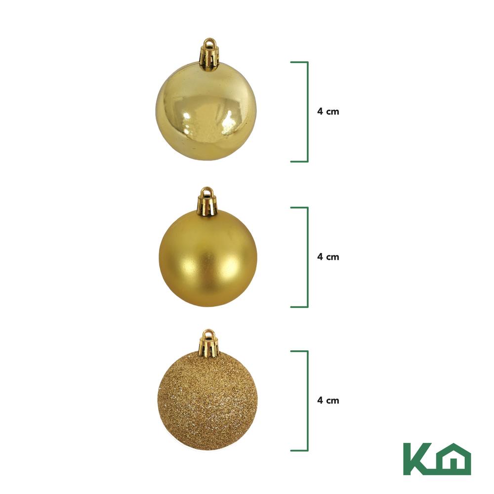 Adorno Navidad 48pz Decoracion Esferas Navideñas 4cm