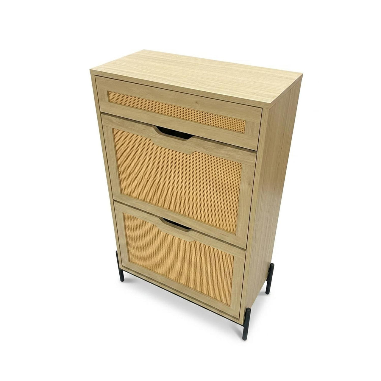 Mueble Zapatero Armario Organizador con 2 Niveles 15 Pares