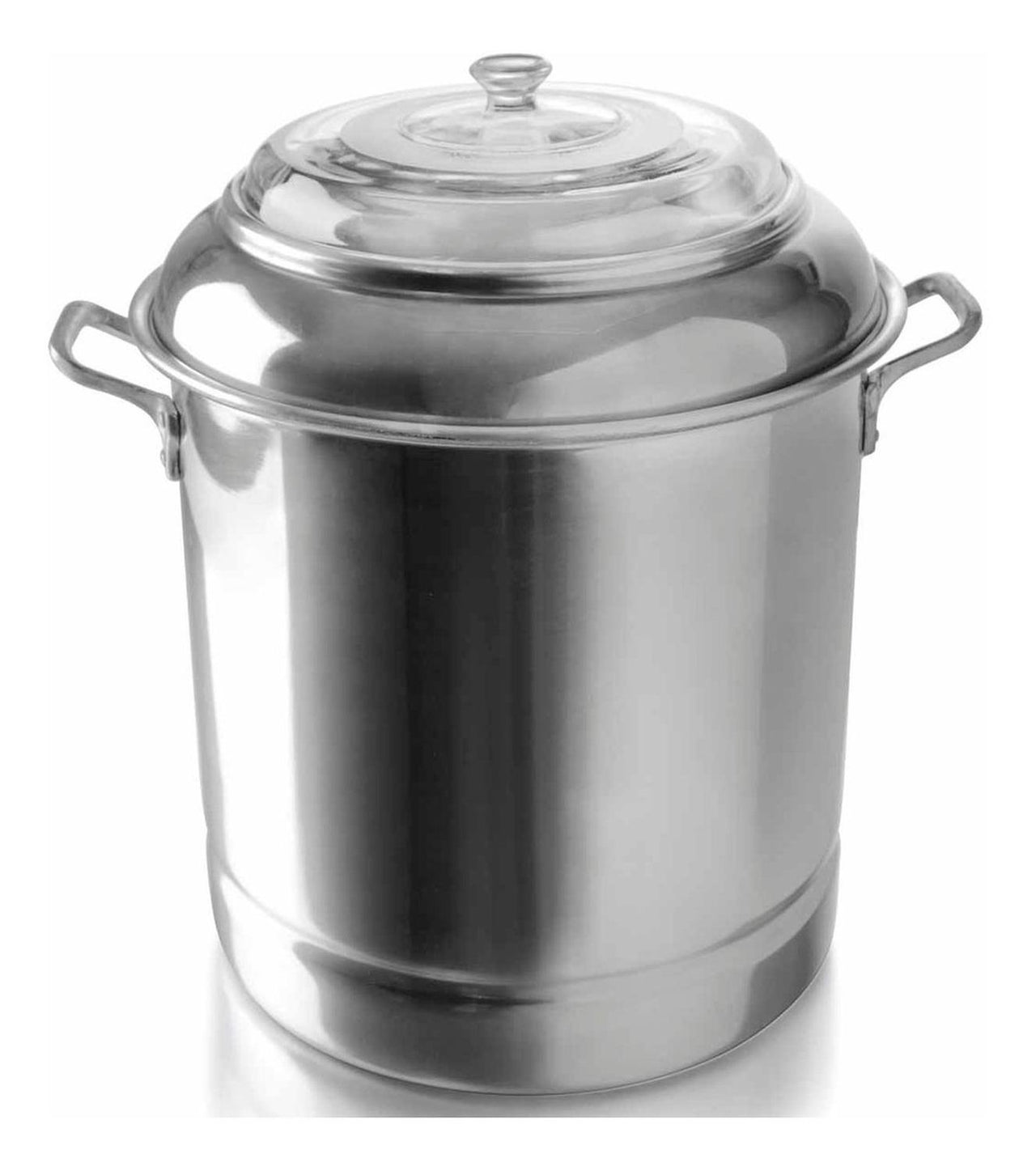 Vaporera Olla Aluminio No34  + Tapa Cristal Tamalera Pyrorey
