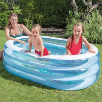 Thumbnail for Alberca Piscina Inflable Ovalada 3 Aros 230 L De Niños Intex