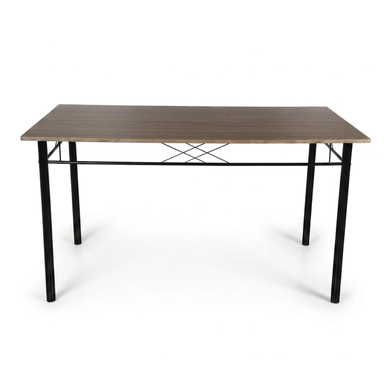 Comedor 6 Sillas y Mesa Rectangular Moderno Madera y Metal