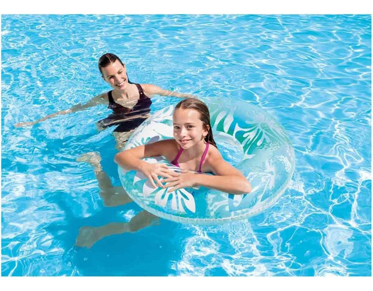 Flotador Inflable Floreado Para Piscina 91 Cm 59251np Intex