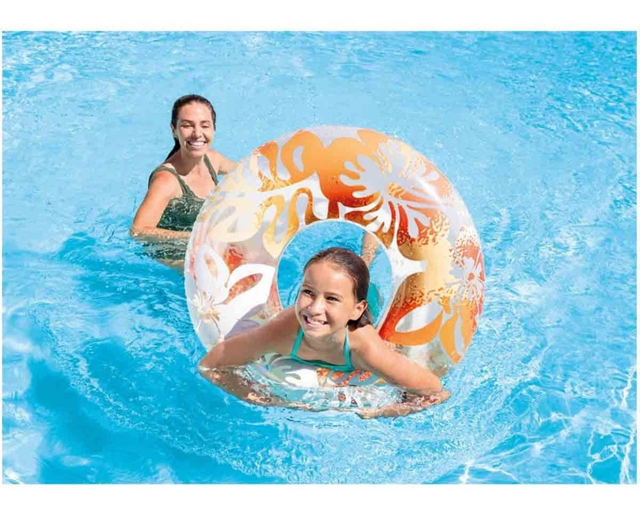 Flotador Inflable Floreado Para Piscina 91 Cm 59251np Intex