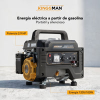 Thumbnail for Generador de Energía KING1000 120V 2.9HP Portátil Silencioso