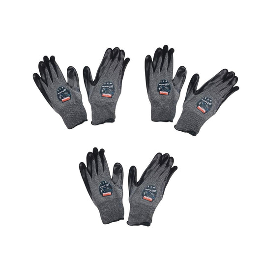 Guantes Anticorte 3 Pares Talla 9 Trabajo Industrial MakitaGUANTES-CORTE9-3