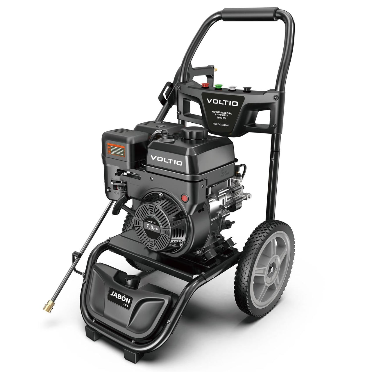 Hidrolavadora a Gasolina 2600 W Motor 7.0 Caballos de Fuerza