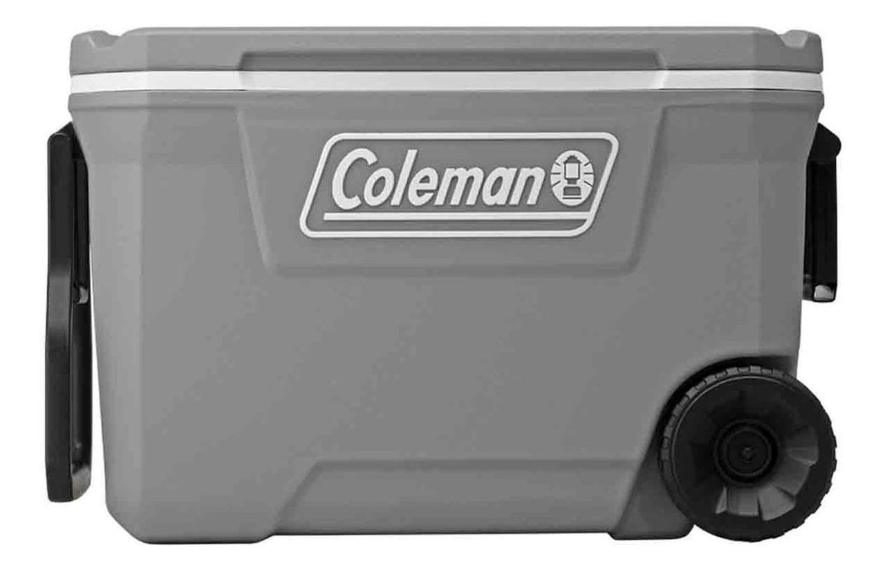 Hielera 316 Cooler 62 QT para 101 Latas Gris con Ruedas 3000006483 Coleman