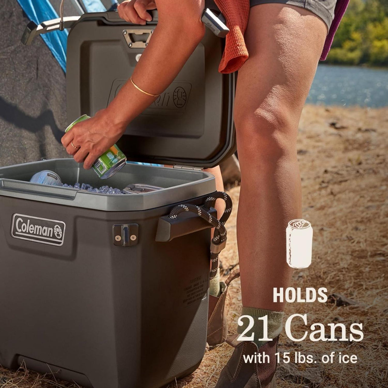 Hielera Convoy Uso Rudo 28 Qt 21 Latas Cafe Coleman