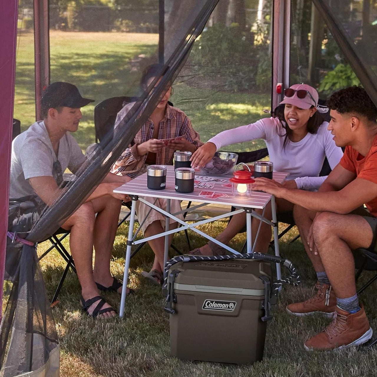 Hielera Convoy Uso Rudo 28 Qt 21 Latas Cafe Coleman