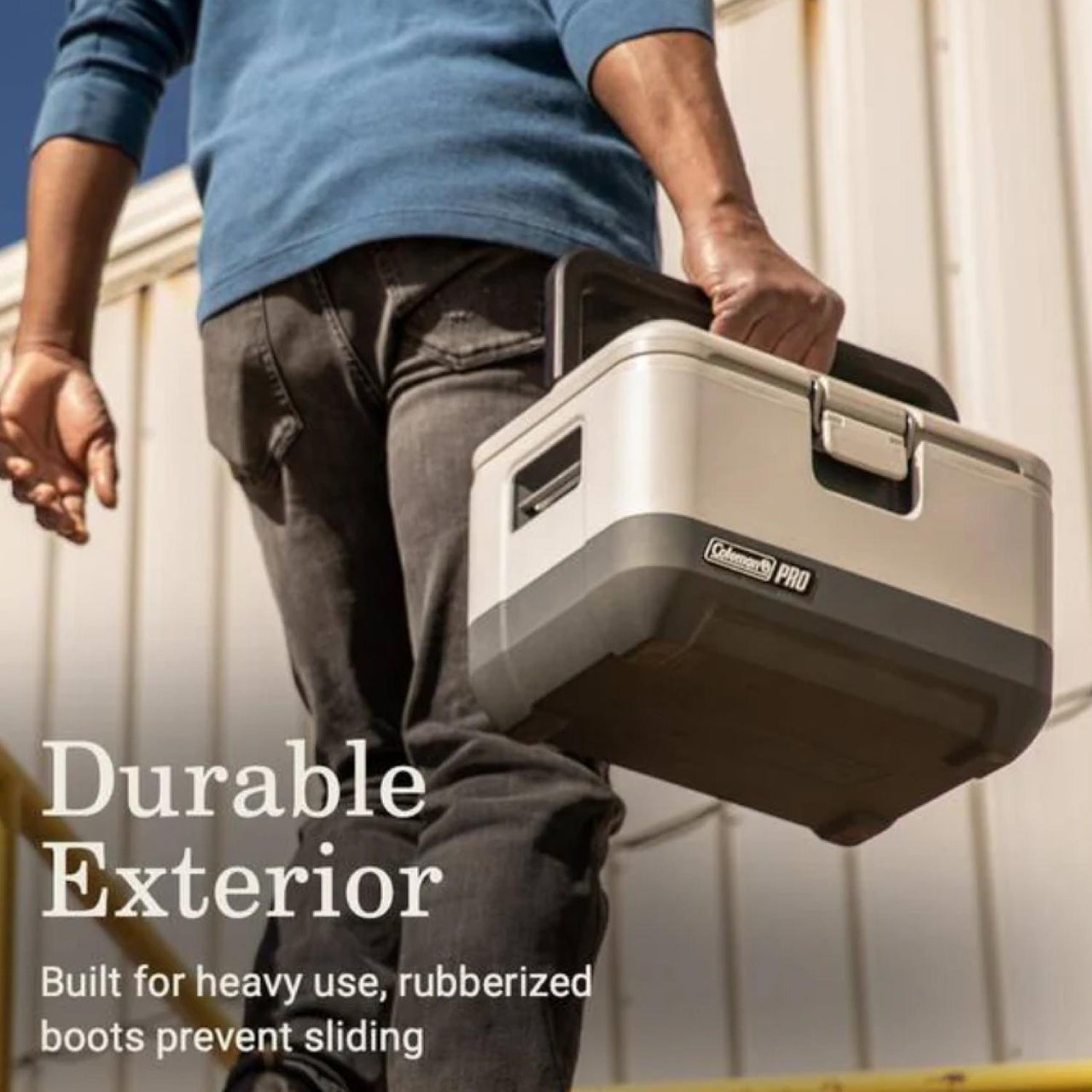 Hielera Rigida Pro 9qt Beige con Gris Coleman