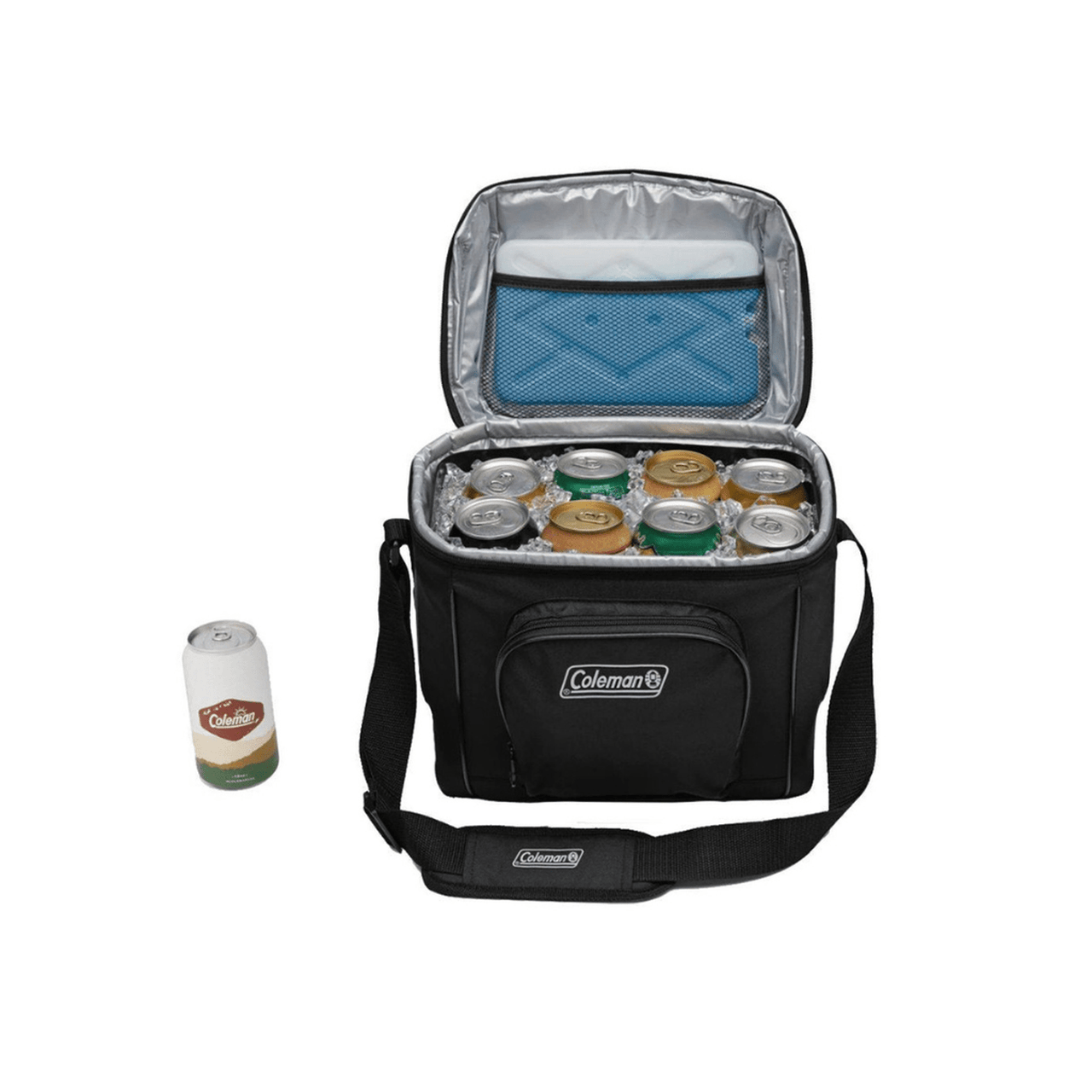 Hielera Suave Coleman Chiller para 16 Latas Portátil Negra