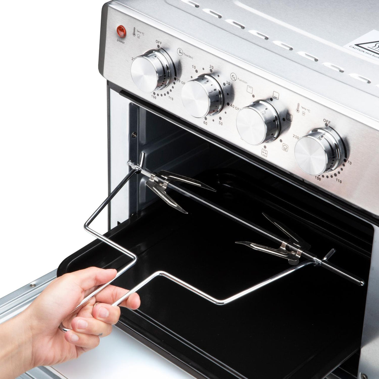Horno con Freidora de Aire 25 L Rostizador Multifunción
