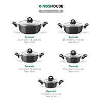 Thumbnail for Horno Eléctrico 11L + Batería Cocina 10 Pzs Antiadherente