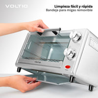 Thumbnail for Horno Eléctrico Tostador 11 Lt De Mesa 700 W Acero Inox