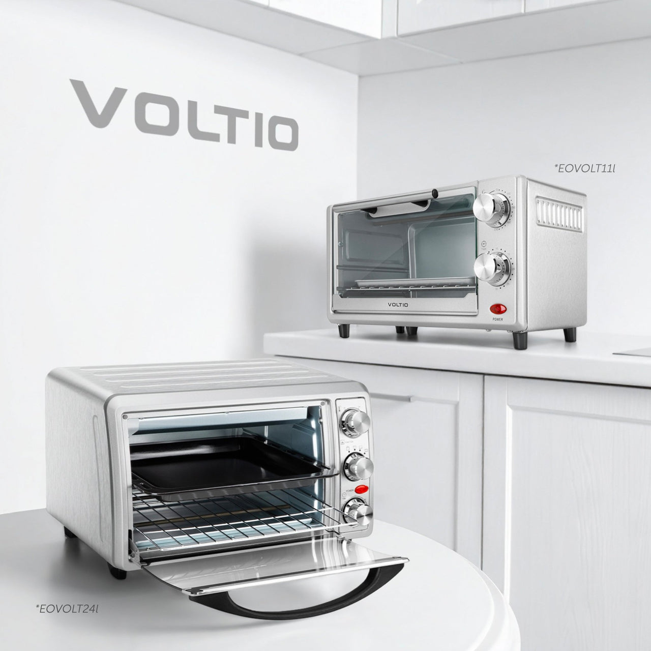Horno Eléctrico Tostador 24 Lt De Mesa 1500 W Acero Inox