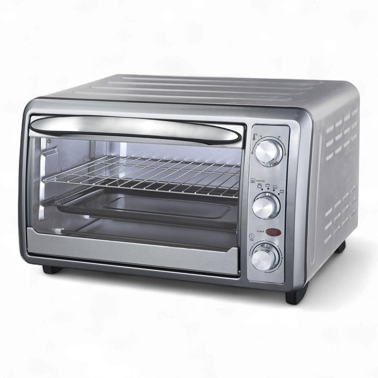 Horno Eléctrico Tostador 24 Lt De Mesa 1500 W Acero Inox