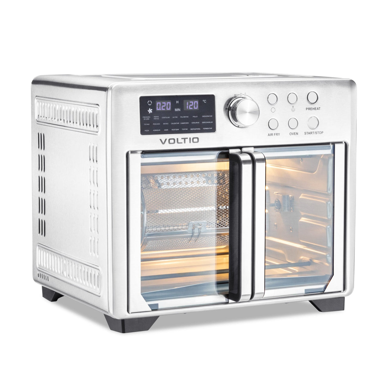 Horno Freidora de Aire 25L Rostizador Puerta Francesa