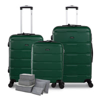 Thumbnail for Juego 3 Maletas de Viaje Rígidas Ruedas 360 Bolsas de Viaje Candado TSA