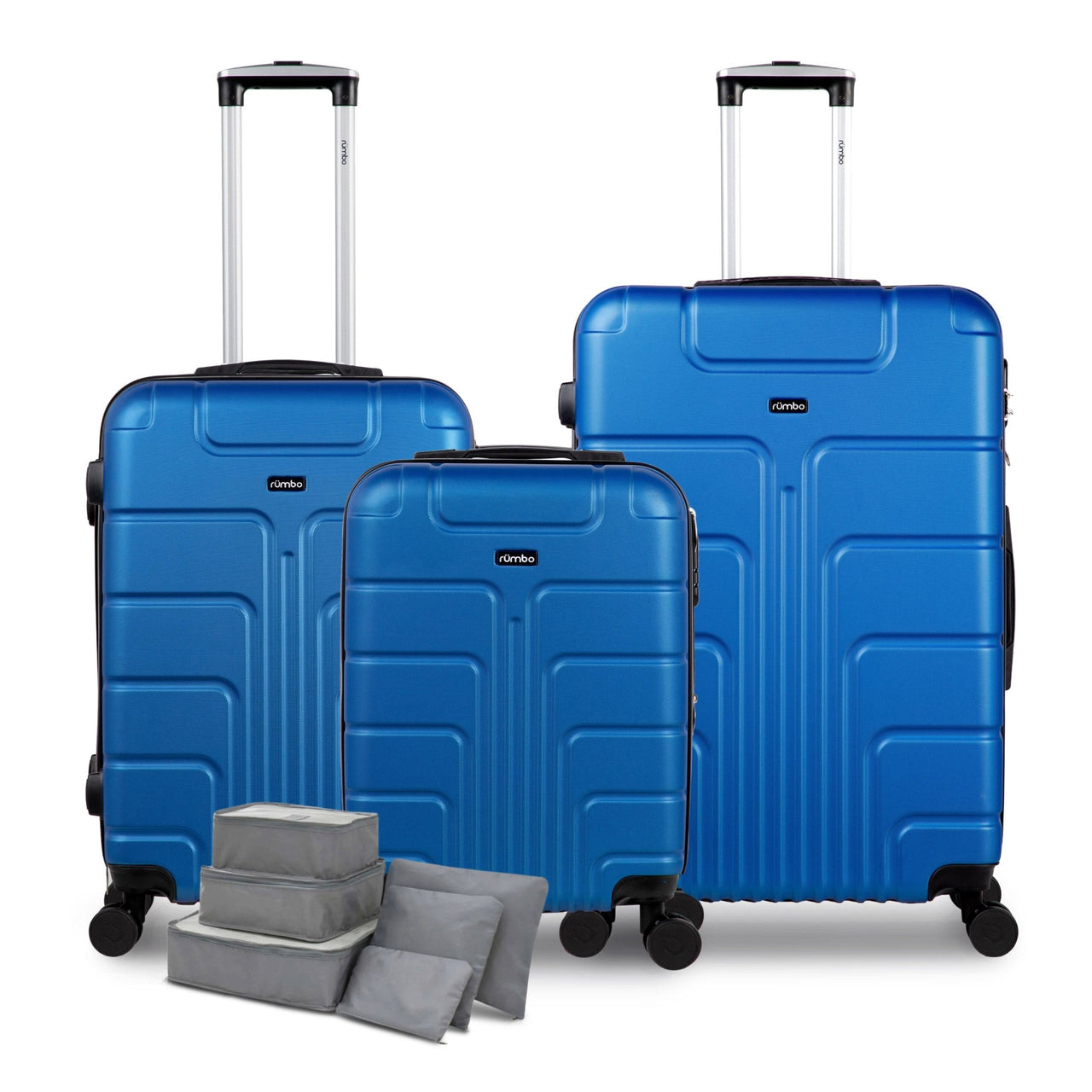 Juego 3 Maletas de Viaje Rígidas Ruedas 360 Bolsas de Viaje Candado TSA