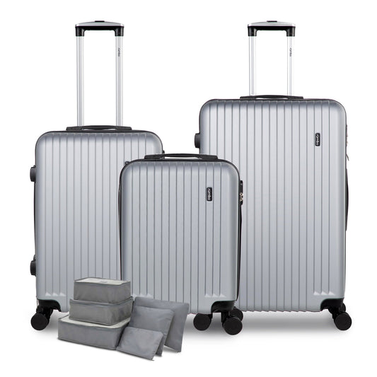 Juego 3 Maletas de Viaje Rígidas Ruedas 360 Bolsas de Viaje Candado TSARUMG30