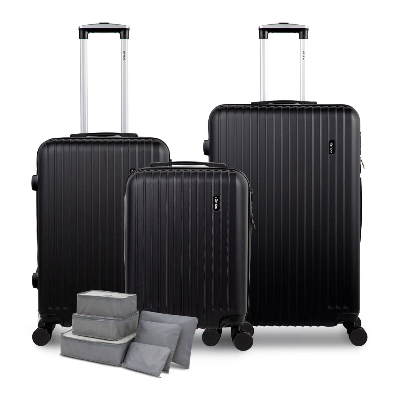 Juego 3 Maletas de Viaje Rígidas Ruedas 360 Bolsas de Viaje Candado TSA