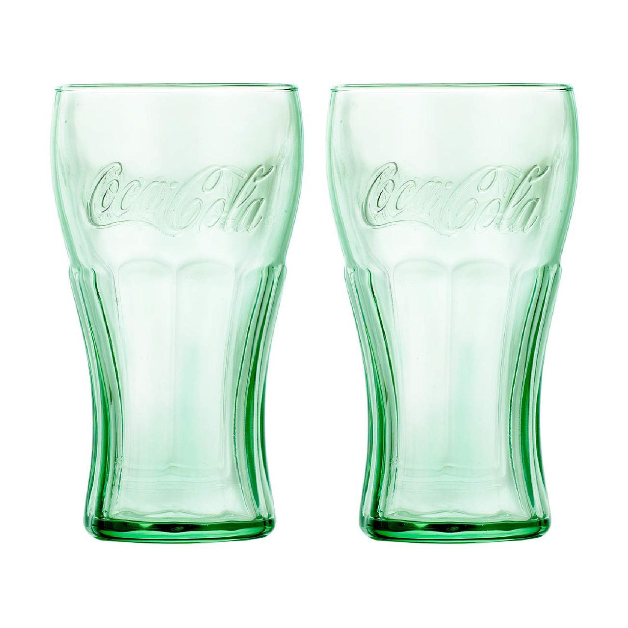 Juego 6 Vasos De Vidrio Coca Cola Vintage 495 Ml Libbey