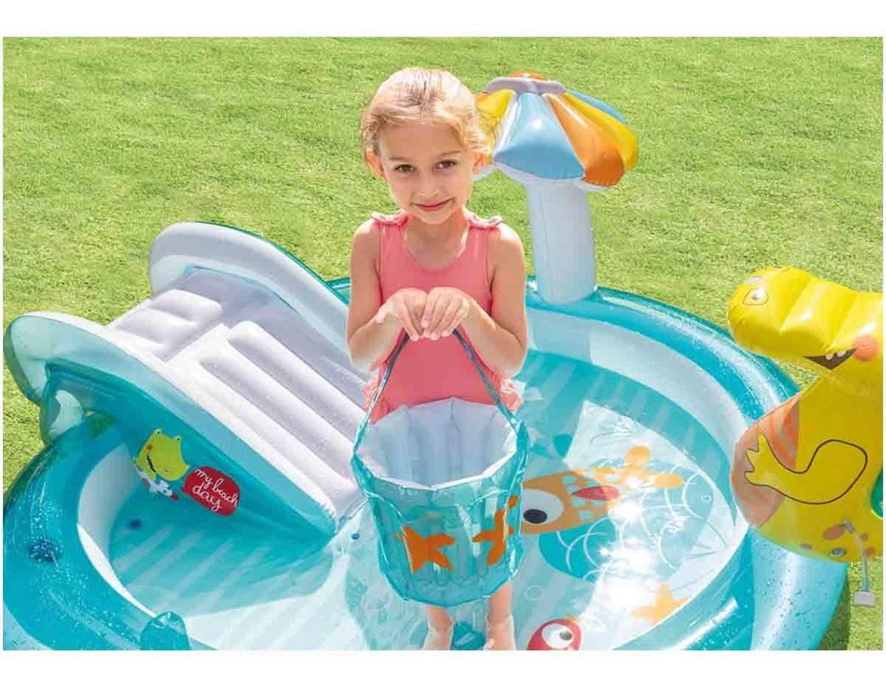 Juego Acuatico Alberca Piscina Inflable Cocodrilo Niño Intex