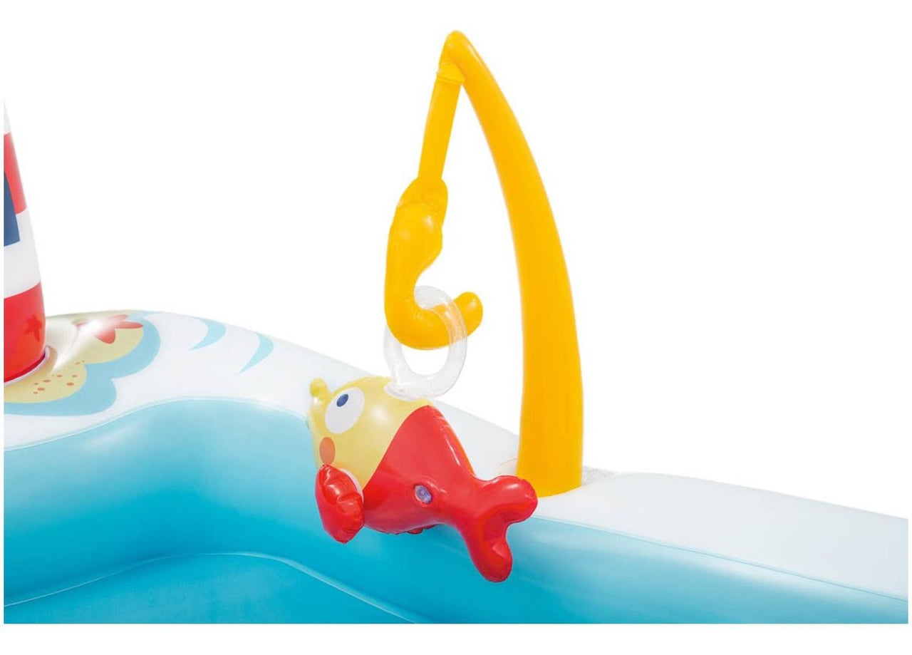 Juego Alberca Inflable Pesca Pez Tobogan Playcenter Intex