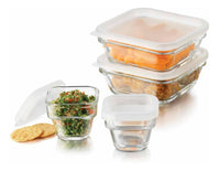 Thumbnail for Juego Contenedores Toper Save N Store 8 Pzas Vidrio Libbey