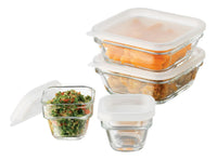 Thumbnail for Juego Contenedores Toper Save N Store 8 Pzas Vidrio Libbey