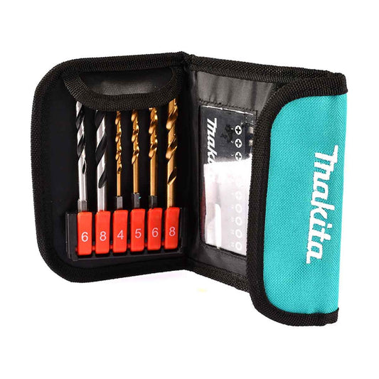 Juego De Brocas Y Puntas Hex 17 Pzs Metal y Concreto MakitaD-31762-MAK